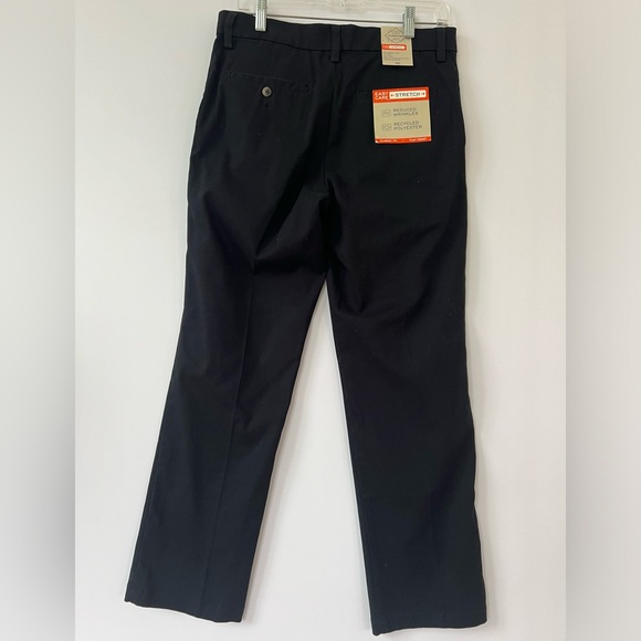 St John's Bay Men’s Black Dress Pants Flat Front Reduced Wrinkles Size 3… - Picture 3 of 9